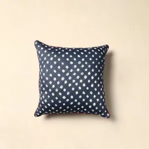 Blue - Tie & Dye Cotton Bandhani Cushion Cover 08