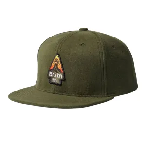 Brixton Holt Medium Profile Snapback Military Olive