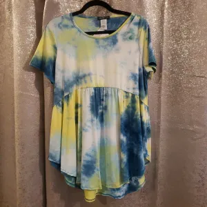 HEM192 - TIEDYE BABYDOLL TOP