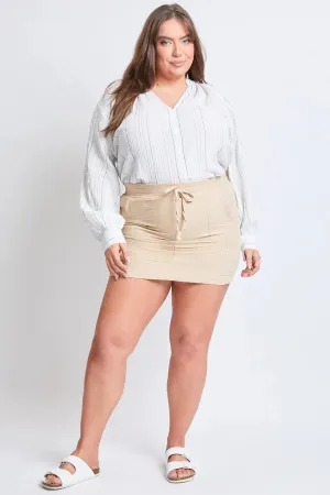 Missy Cotton Gauze Porkchop & Cargo Skort