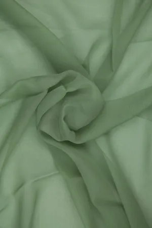 Mistletoe Silk Chiffon Fabric