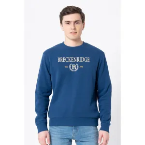 Red Tape Men's Airforce Blue Graphic Print Sweatshirt