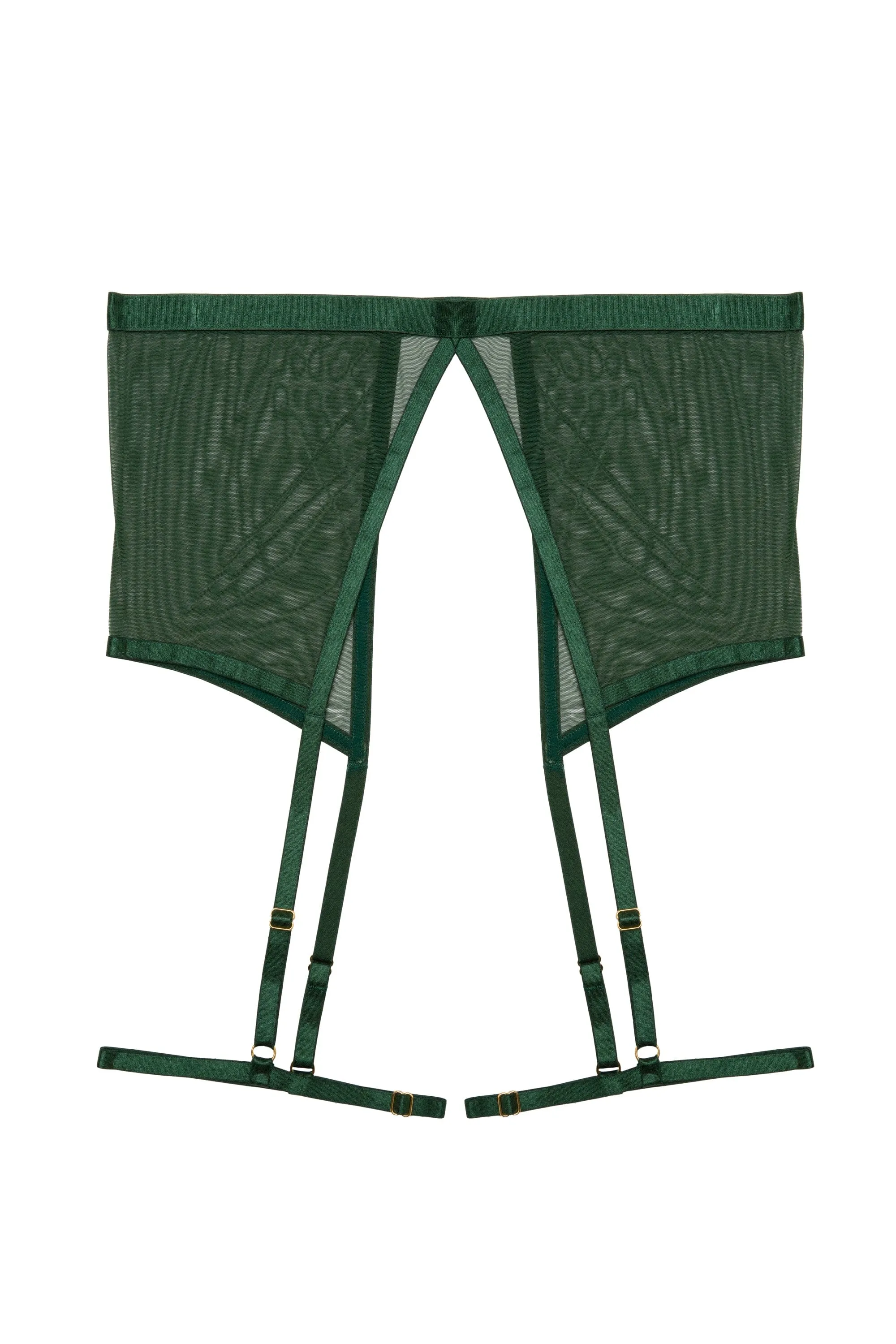 Regent Green Mesh Harness Suspender